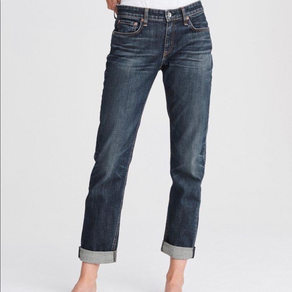 (NWT)Rag and Bone- Dre Low Rise Slim Boyfriend